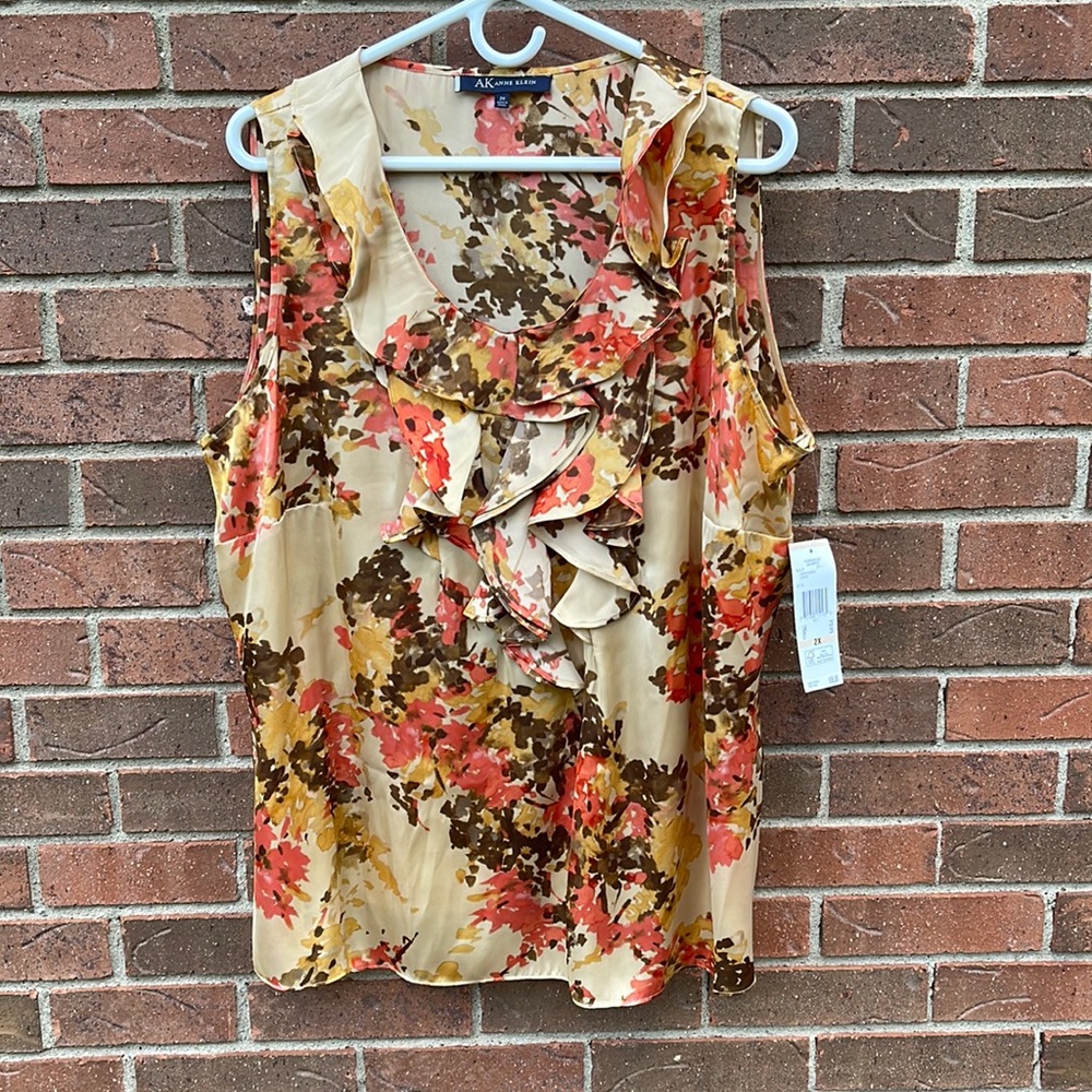 Anne Klein Plus Size Dressy Tank Top